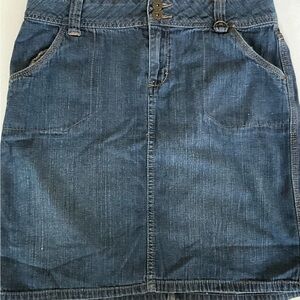 Faded Glory Blue Knee-length Pencil Skirt with Cargo Style